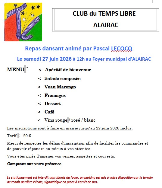 Repas TL 27 06